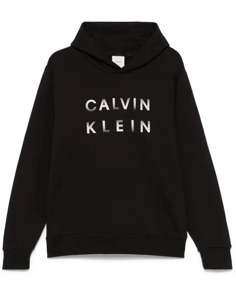 Calvin Klein Hoodie mit Logo-Print - Schwarz Schwarz