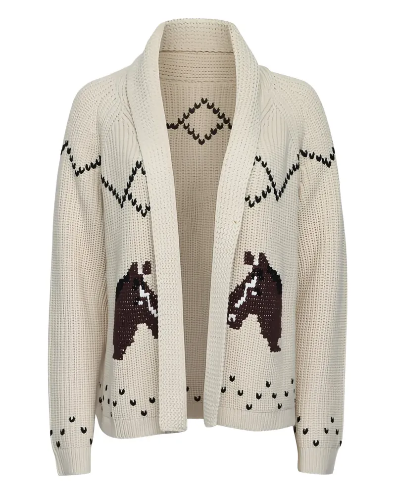 The Great The Horse Lodge cardigan - Nude Nude