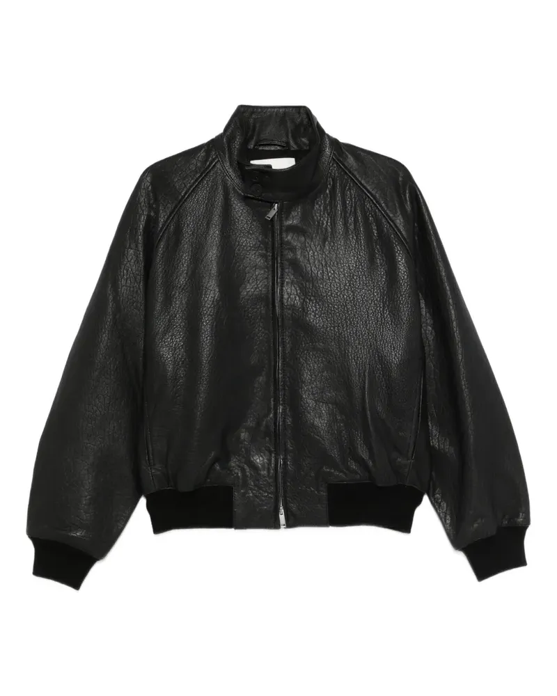 Studio Nicholson zip-up bomber jacket - Schwarz Schwarz