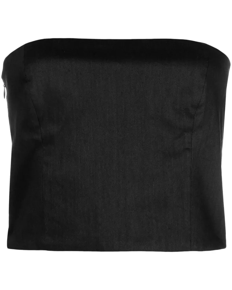 GAUGE81 Schulterfreies Lica Top - Schwarz Schwarz