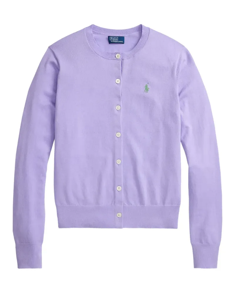 Ralph Lauren Cardigan mit Logo-Stickerei - Violett Violett