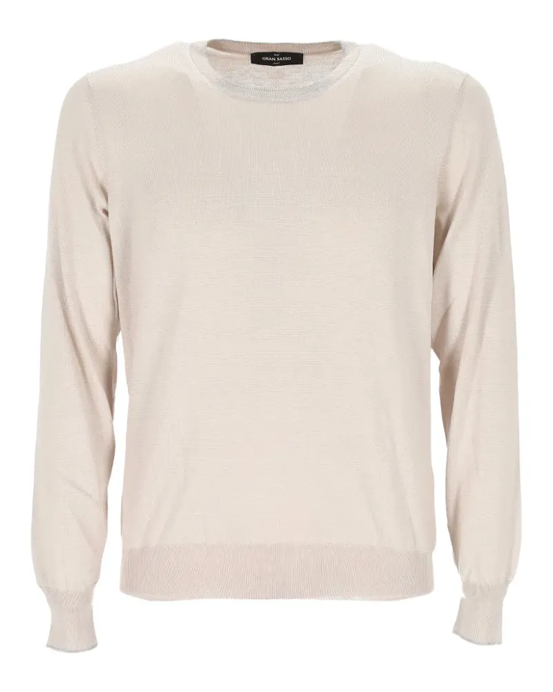 Gran Sasso fine-knit crew-neck jumper - Nude Nude