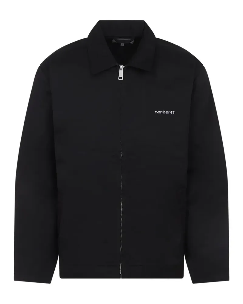 Carhartt WIP Module Script Jacke mit Reißverschluss - Schwarz Schwarz