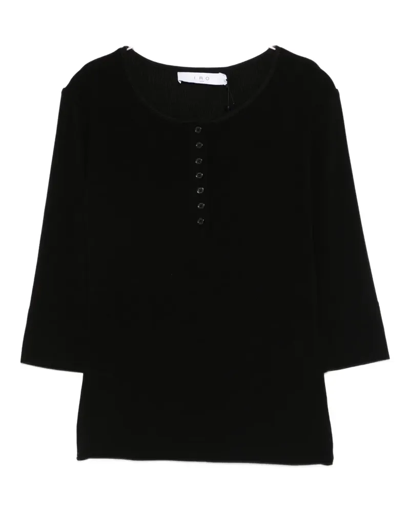 IRO Rosaria polo top - Schwarz Schwarz