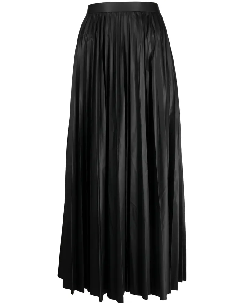 Junya Watanabe Faltenrock mit hohem Bund - Schwarz Schwarz