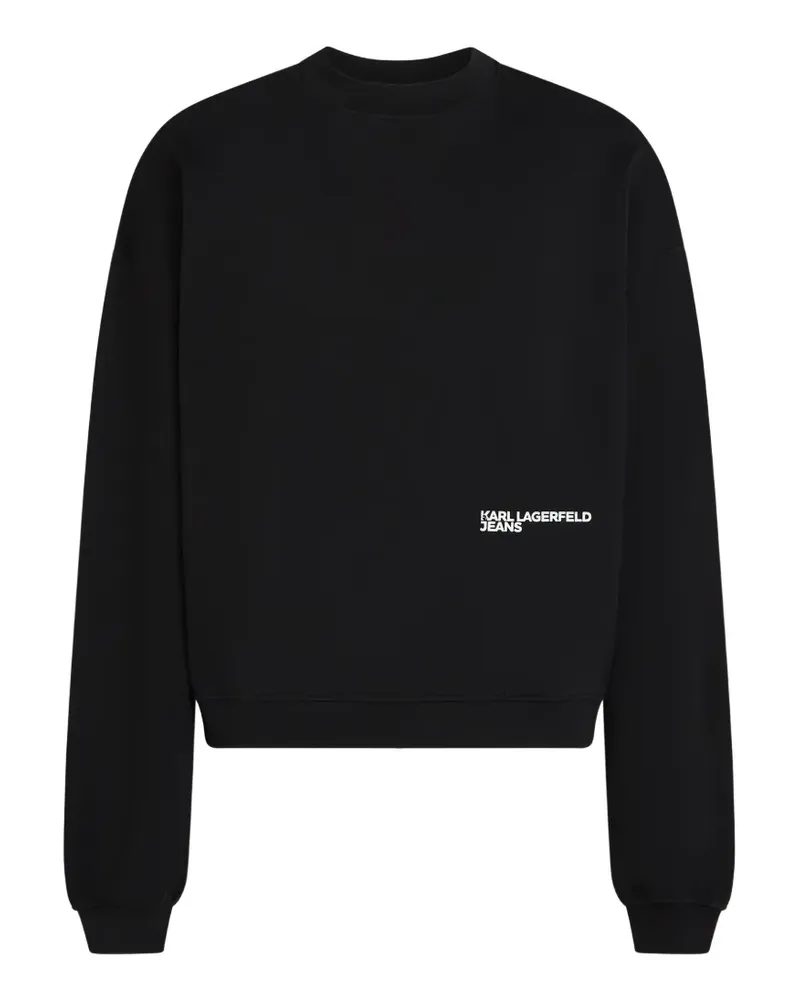 Karl Lagerfeld logo-print sweatshirt - Schwarz Schwarz