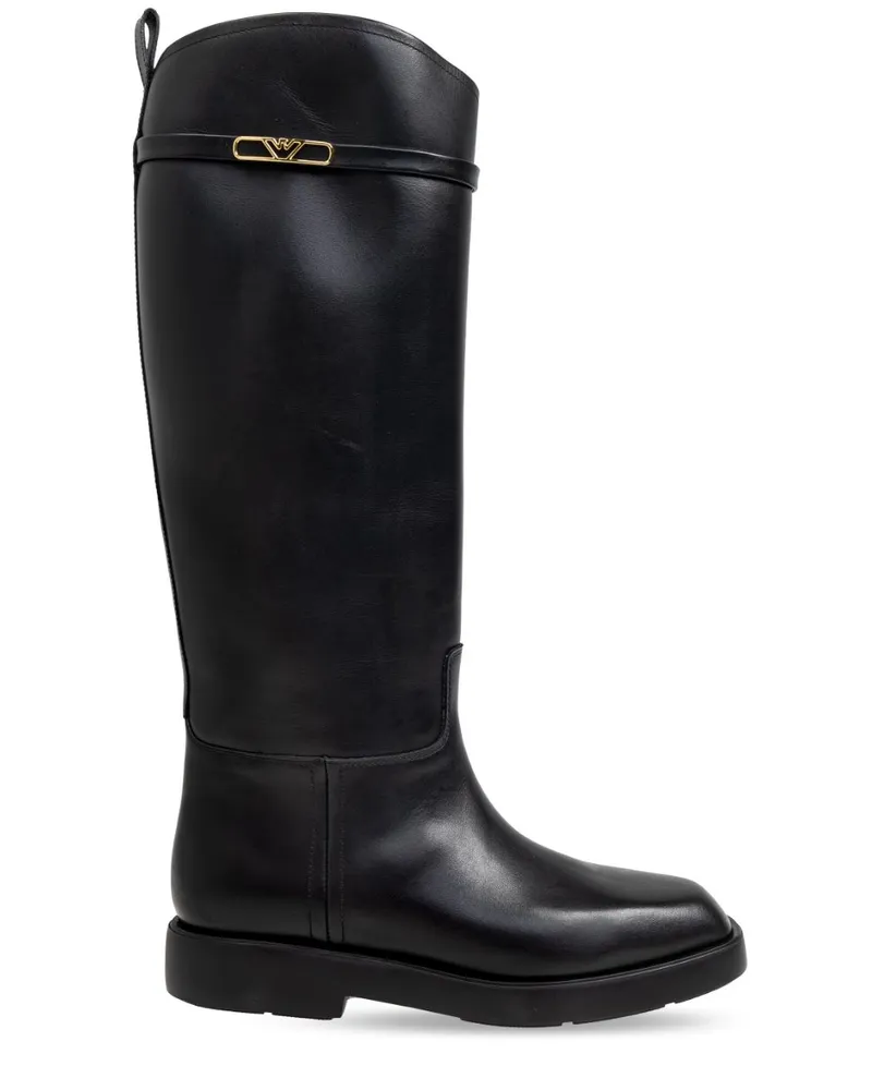 Emporio Armani Klassische Stiefel - Schwarz Schwarz