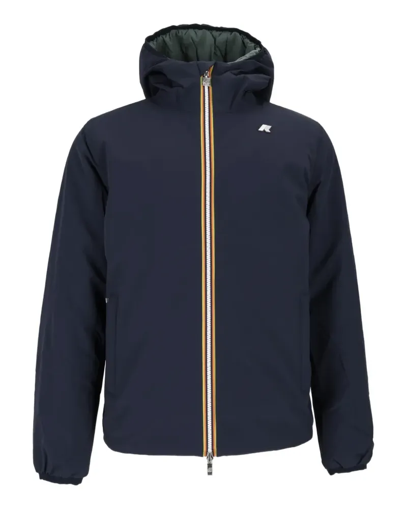 K-Way Wendbare St Jack Warm Kapuzenjacke - Blau Blau