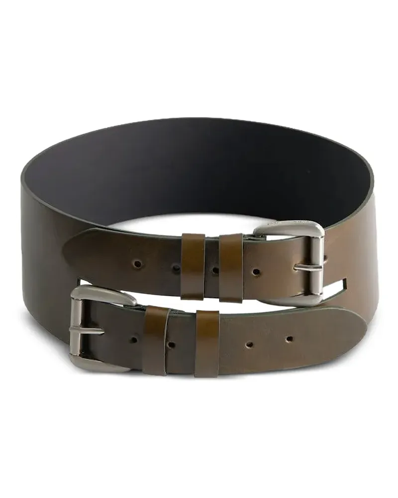 Paloma Wool Penelope double-buckle belt - Grün Grün