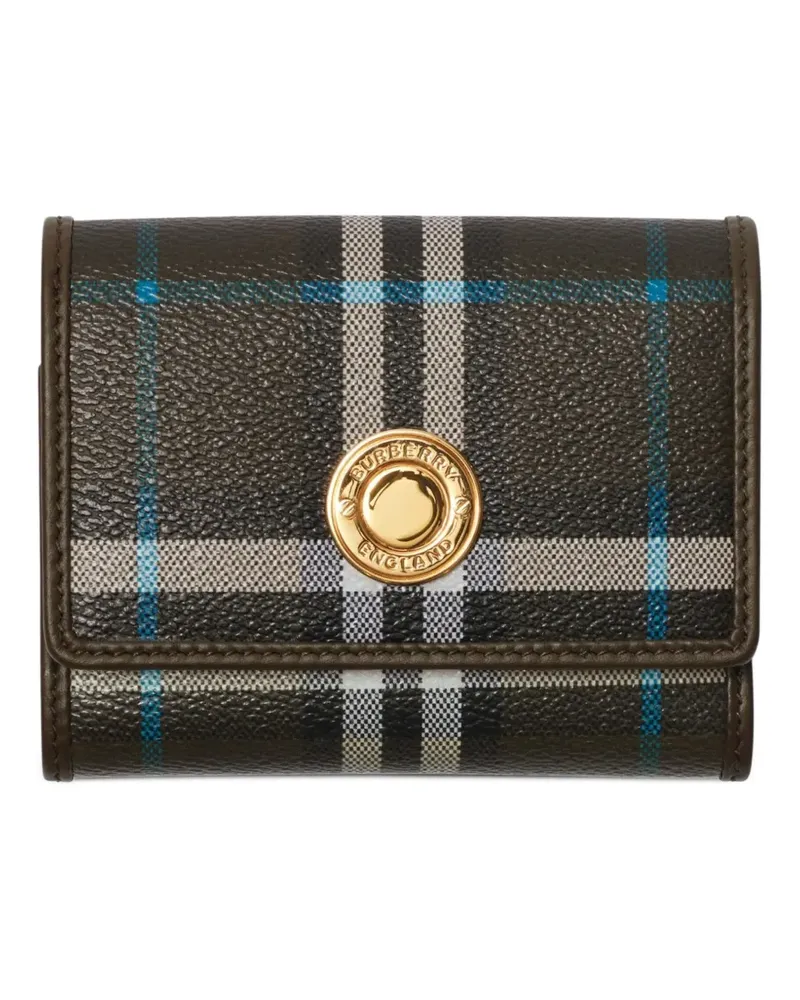 Burberry Kariertes Portemonnaie - Schwarz Schwarz