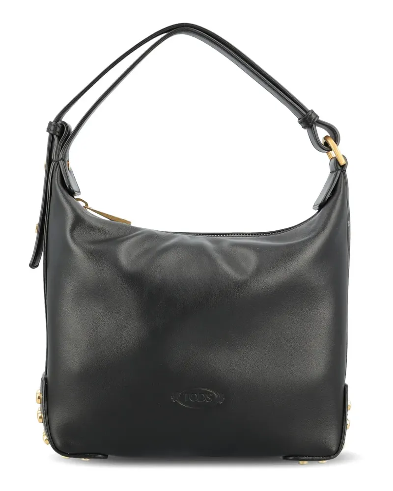 TOD'S mini Metal Dots leather tote bag - Schwarz Schwarz