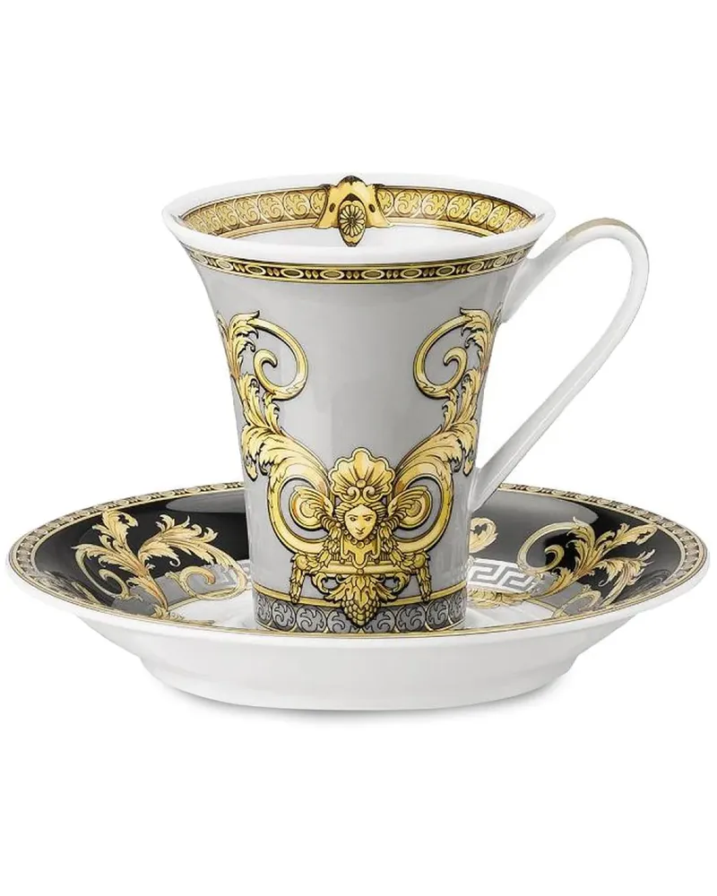 Versace Espressotassen mit Print - Weiß Weiß