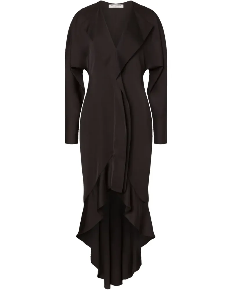 Philosophy Di Lorenzo Serafini Asymmetrisches Kleid mit Rüschen - Schwarz Schwarz