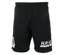 Shorts mit Slogan-Print - Schwarz