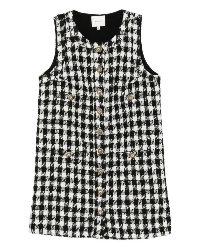 Reformation TROPEZ Kleid - Schwarz Schwarz