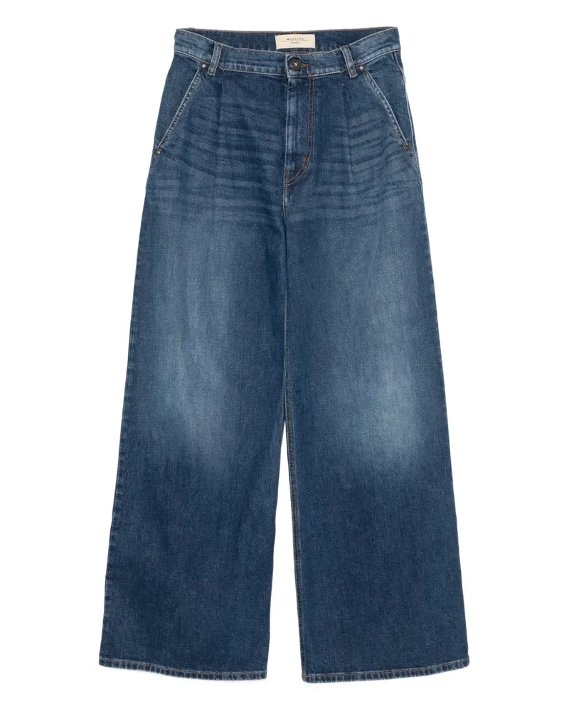 Max Mara Jeans mit Falten - Blau Blau