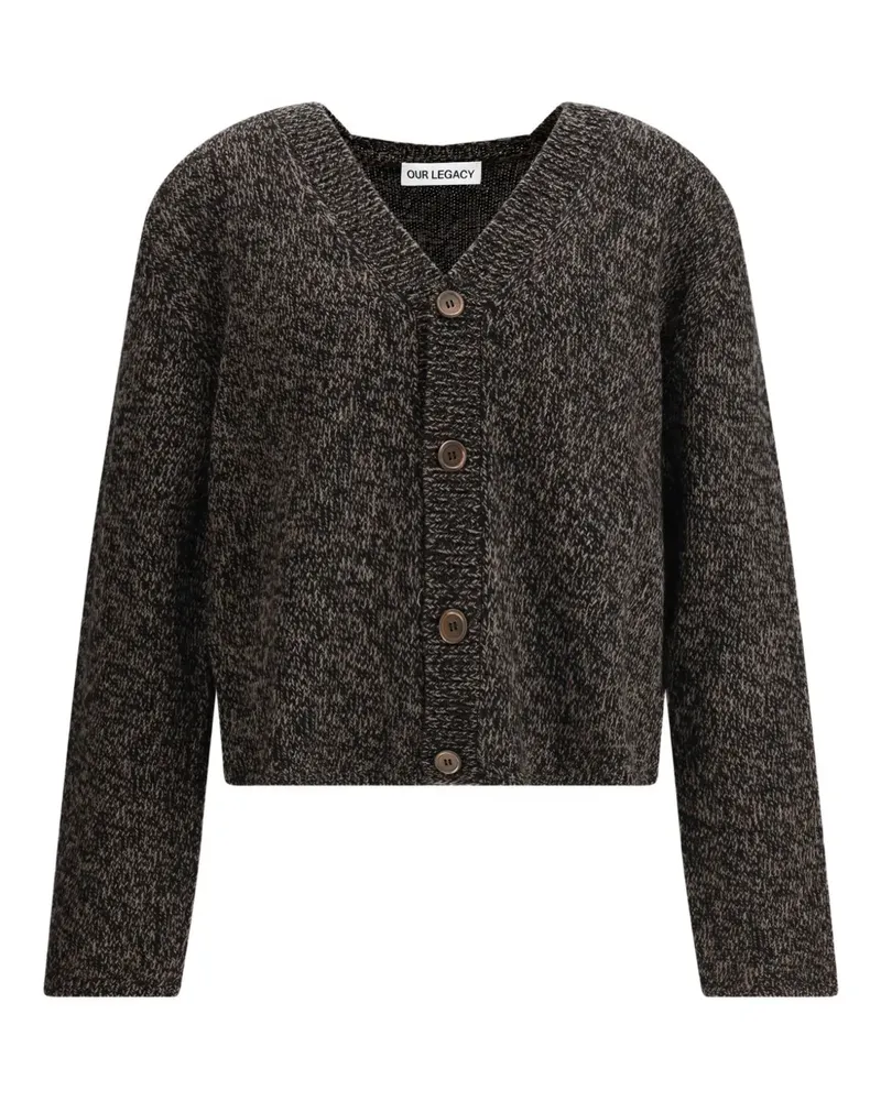 Our Legacy Academy V-neck button cardigan - Braun Braun