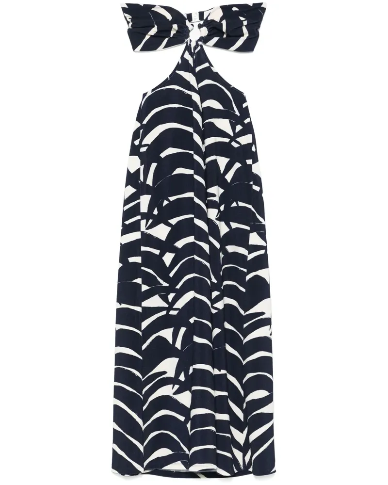 Johanna Ortiz Ocean Layers Midikleid - Blau Blau