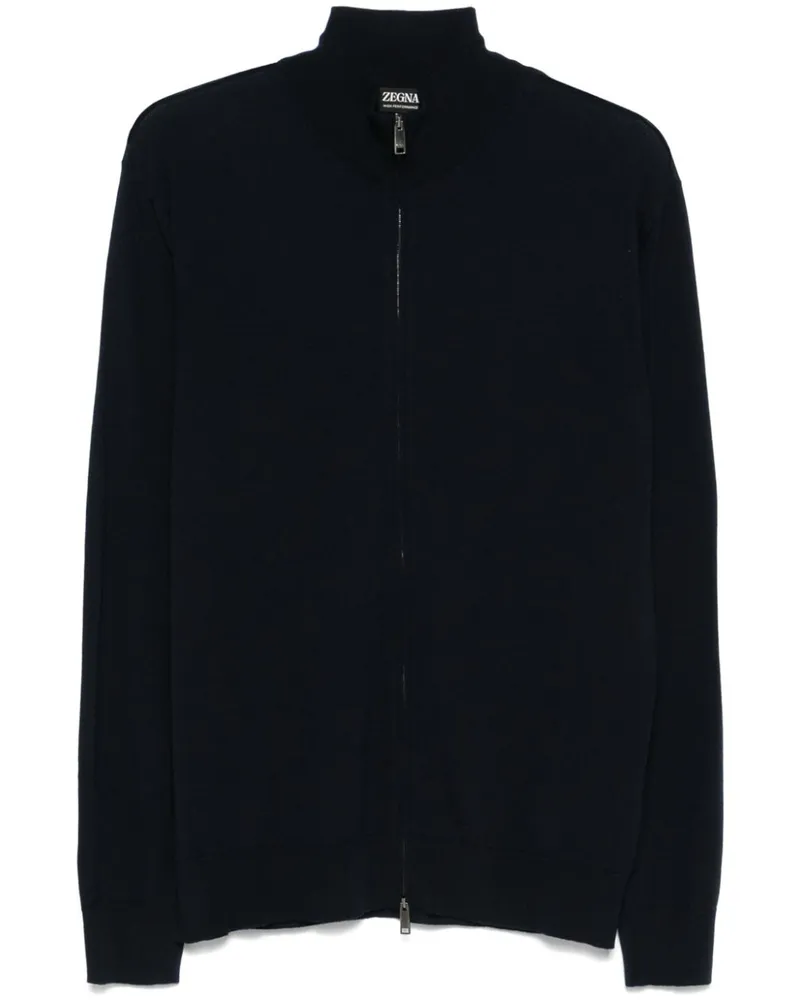 Ermenegildo Zegna Fein gestrickter Cardigan - Blau Blau