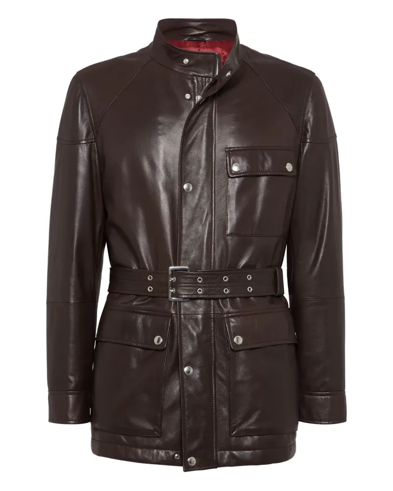 Brunello Cucinelli Safarijacke mit Gürtel - Braun Braun