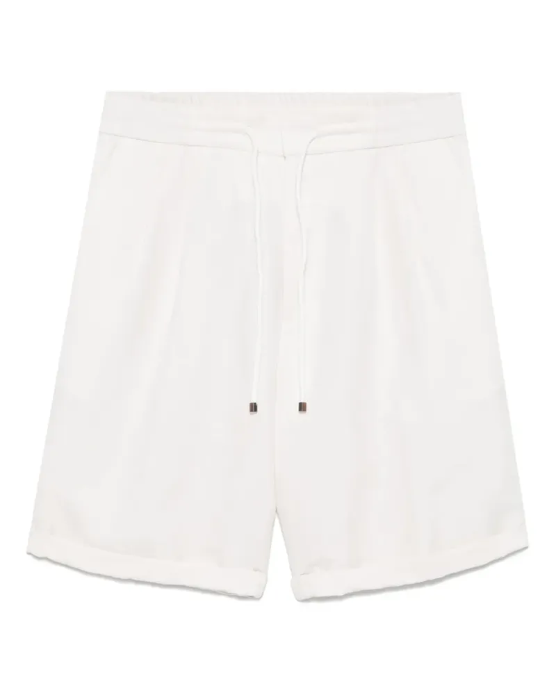 Brunello Cucinelli Shorts mit Kordelzug - Weiß Weiß