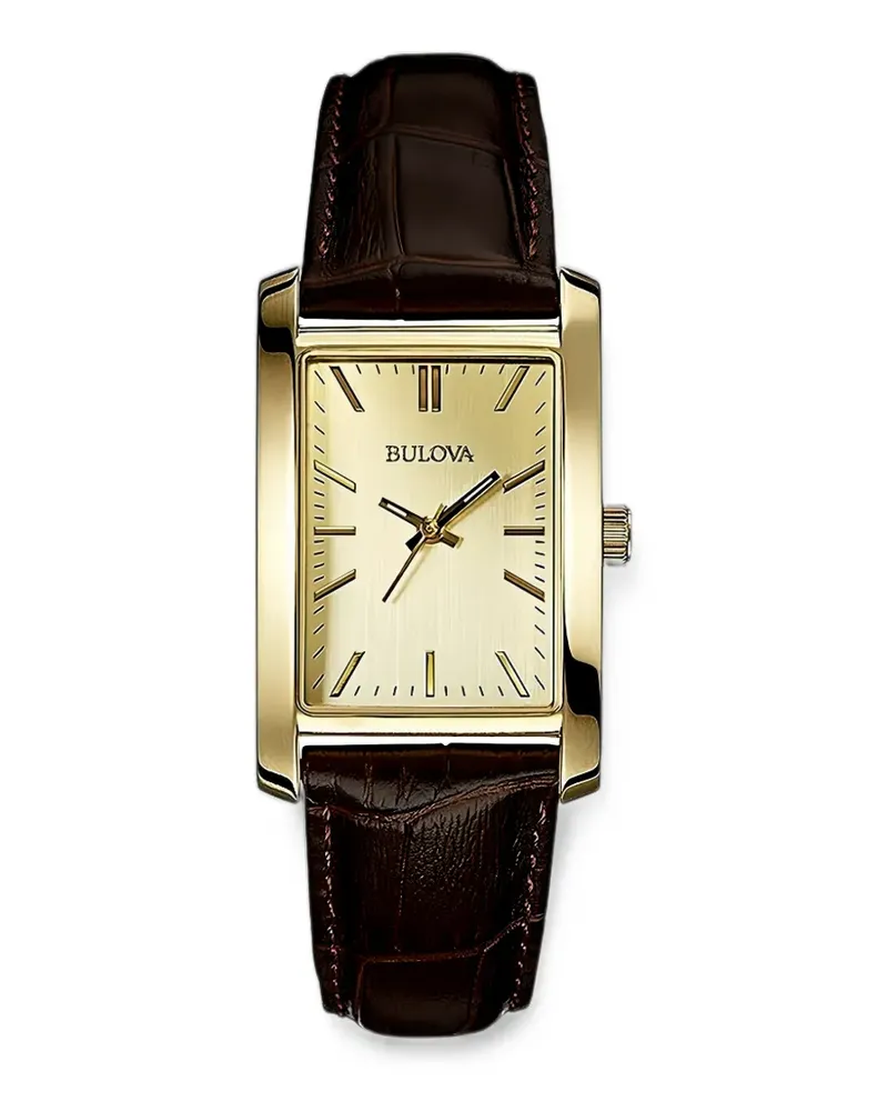 BULOVA Corporate rectangular 24mm watch - Gold Gold