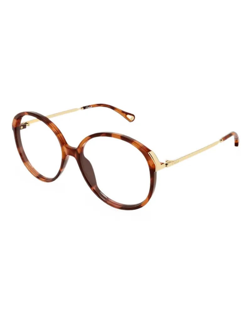 Chloé Brille mit rundem Gestell - Braun Braun