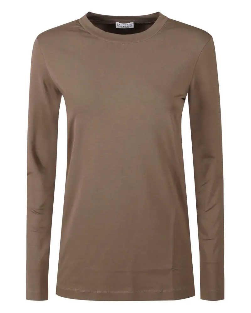 Brunello Cucinelli long-sleeve T-shirt - Braun Braun