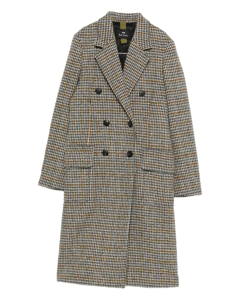 Paul Smith houndstooth coat - Schwarz Schwarz
