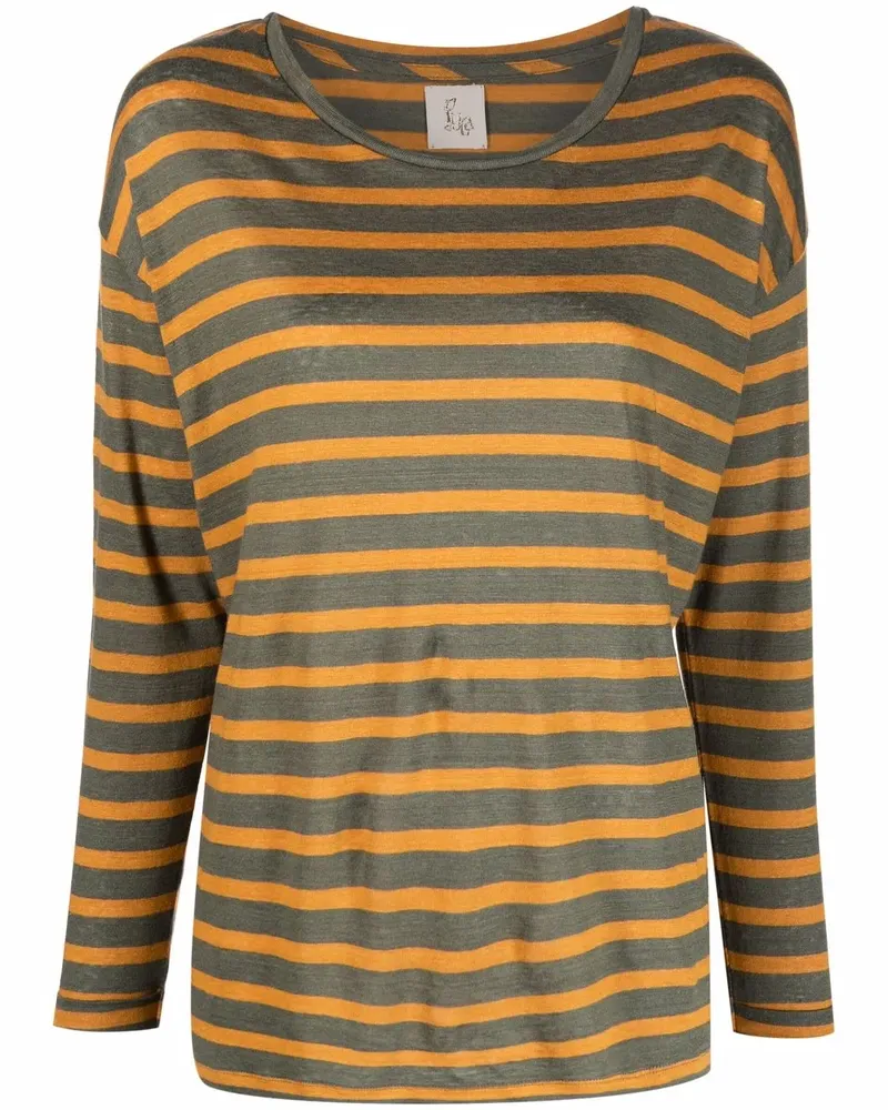 PAULA Gestreiftes T-Shirt - Grün Grün