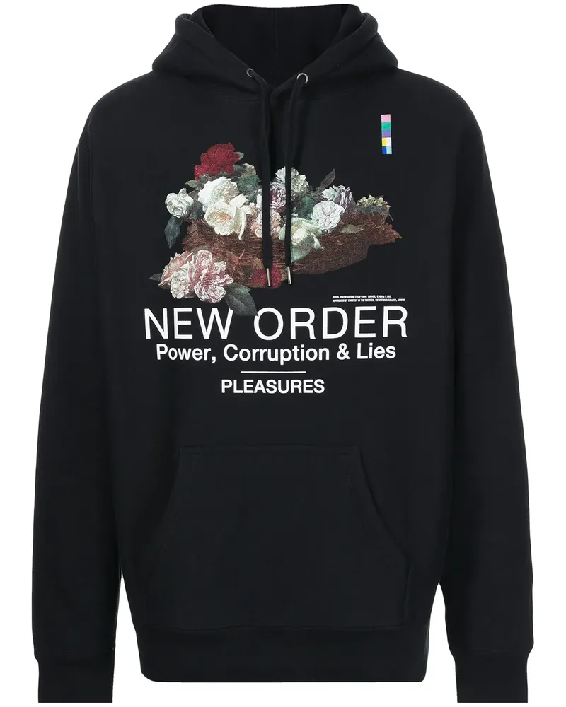 PLEASURES Hoodie mit ""New Order""-Print" - Schwarz Schwarz