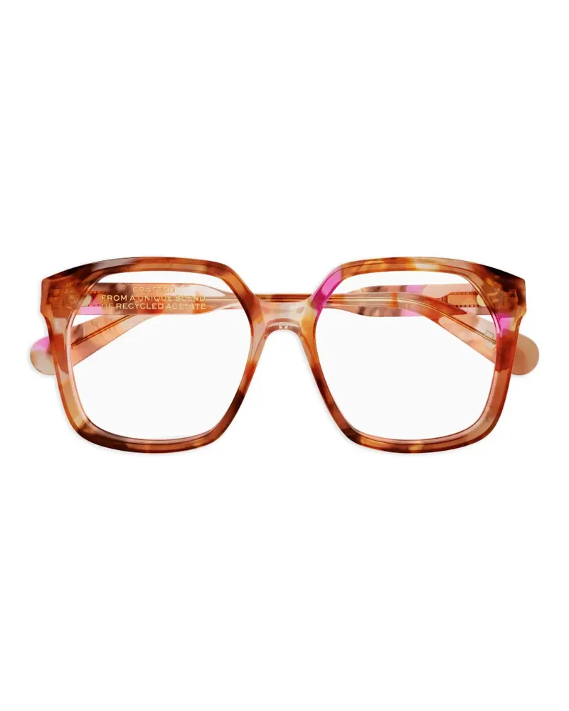 Chloé Brille mit eckigem Gestell - Orange Orange