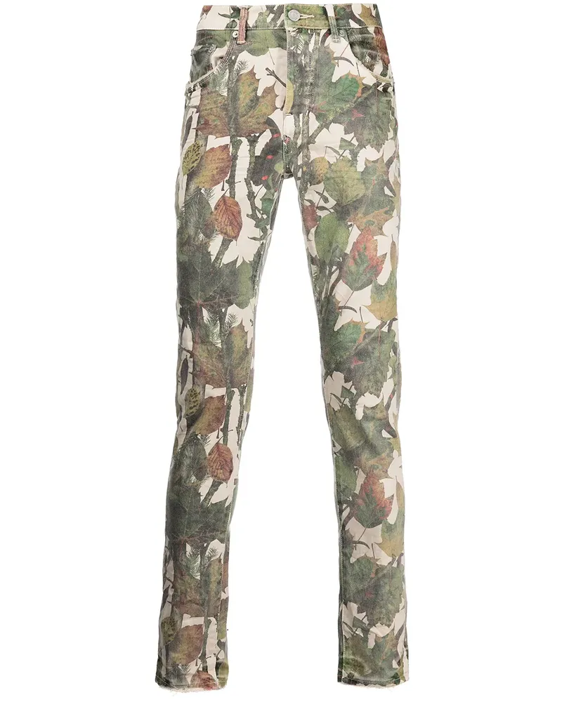 PURPLE BRAND Jeans mit Camouflage-Print - Mehrfarbig Mehrfarbig