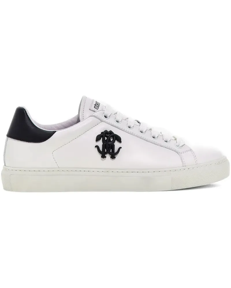 Roberto Cavalli Mirror Snake Sneakers - Weiß Weiß