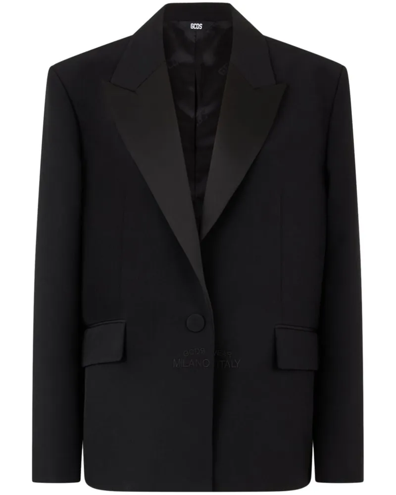 GCDS Blazer mit V-Ausschnitt - Schwarz Schwarz