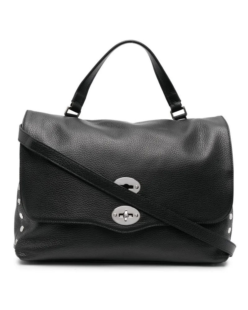 Zanellato Mittelgroße Postina Daily Handtasche - Schwarz Schwarz