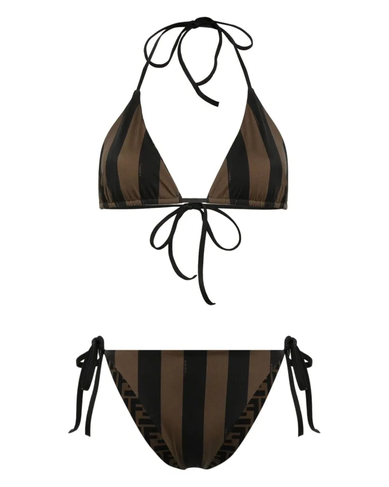 Fendi Wendbares Triangel-Bikinioberteil - Schwarz Schwarz