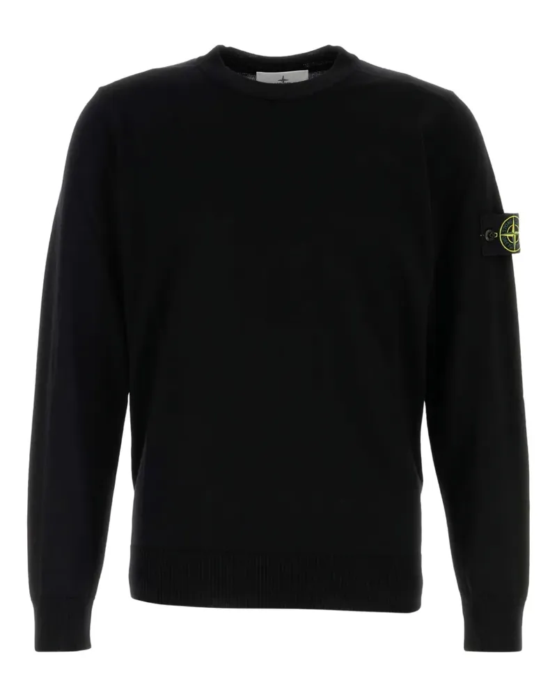 Stone Island Pullover mit Logo - Schwarz Schwarz