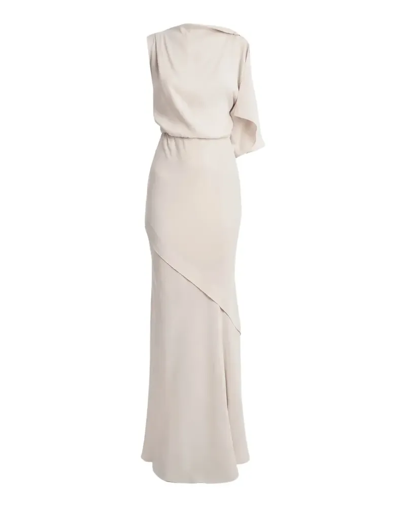Irina Schrotter Beatrice draped asymmetric dress - Weiß Weiß