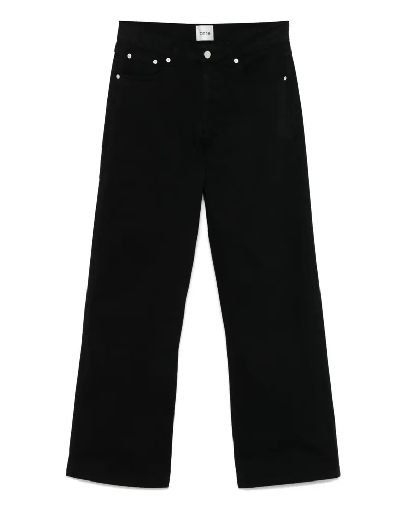 Arte Antwerp Back Bird Jeans - Schwarz Schwarz