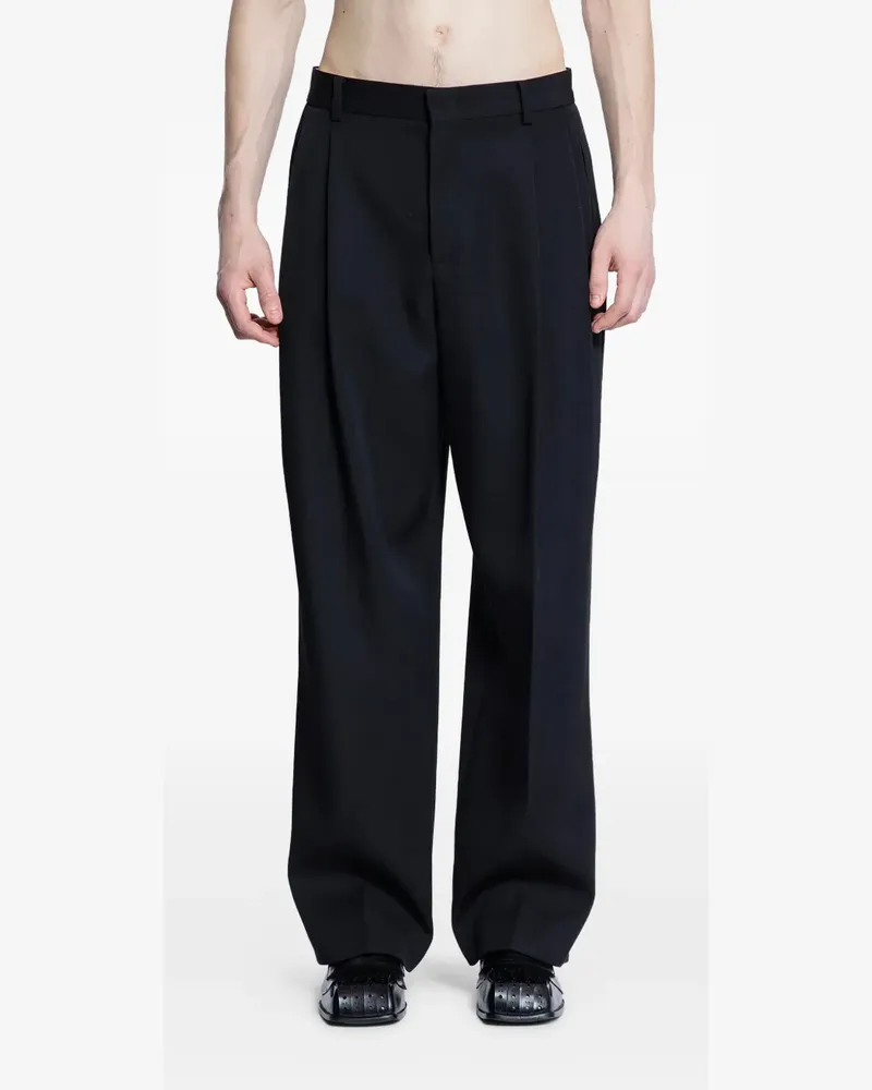 RECTO Wide-Leg-Hose mit Bundfalten - Schwarz Schwarz