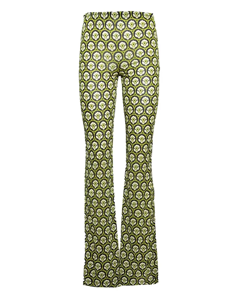 Etro Gemusterte Hose - Grün Grün