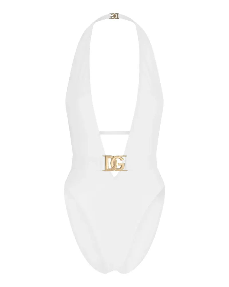 Dolce & Gabbana Badeanzug mit tiefem Ausschnitt - Weiß Weiß