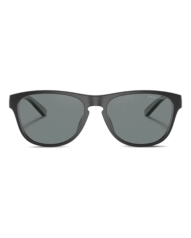 Ralph Lauren Sonnenbrille mit eckigem Gestell - Schwarz Schwarz