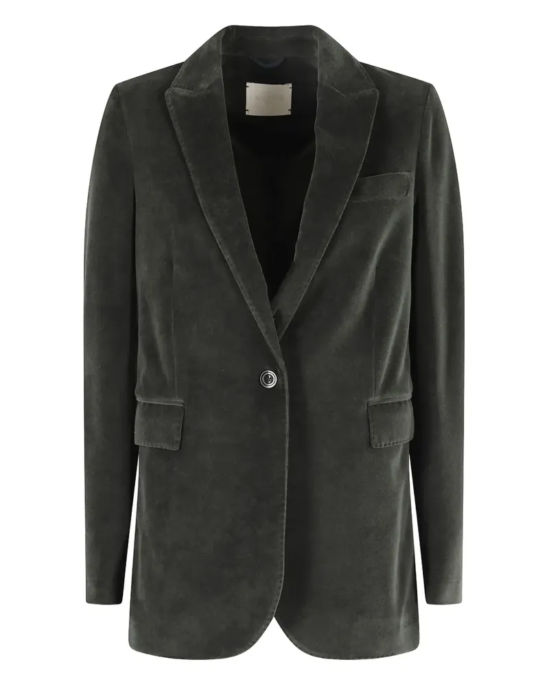 CIRCOLO 1901 velvet single-breasted blazer - Grün Grün