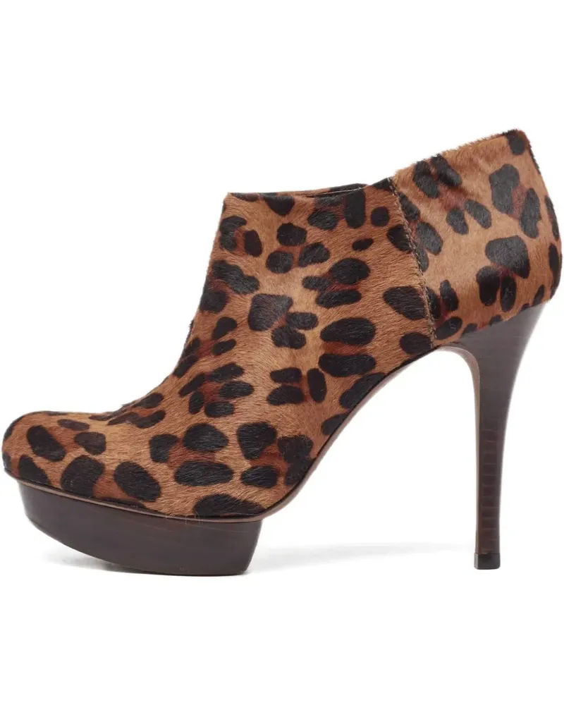 Tory Burch Plateau-Stiefel mit Leoparden-Print 110mm - Braun Braun