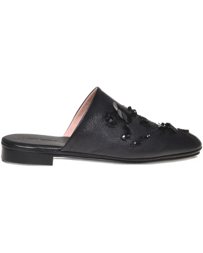 Alberta Ferretti Verzierte Mules - Schwarz Schwarz