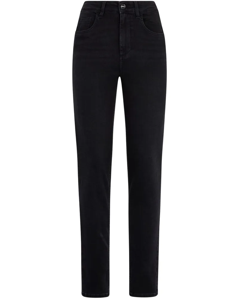 Liu Jo Skinny-Jeans mit Strass - Schwarz Schwarz