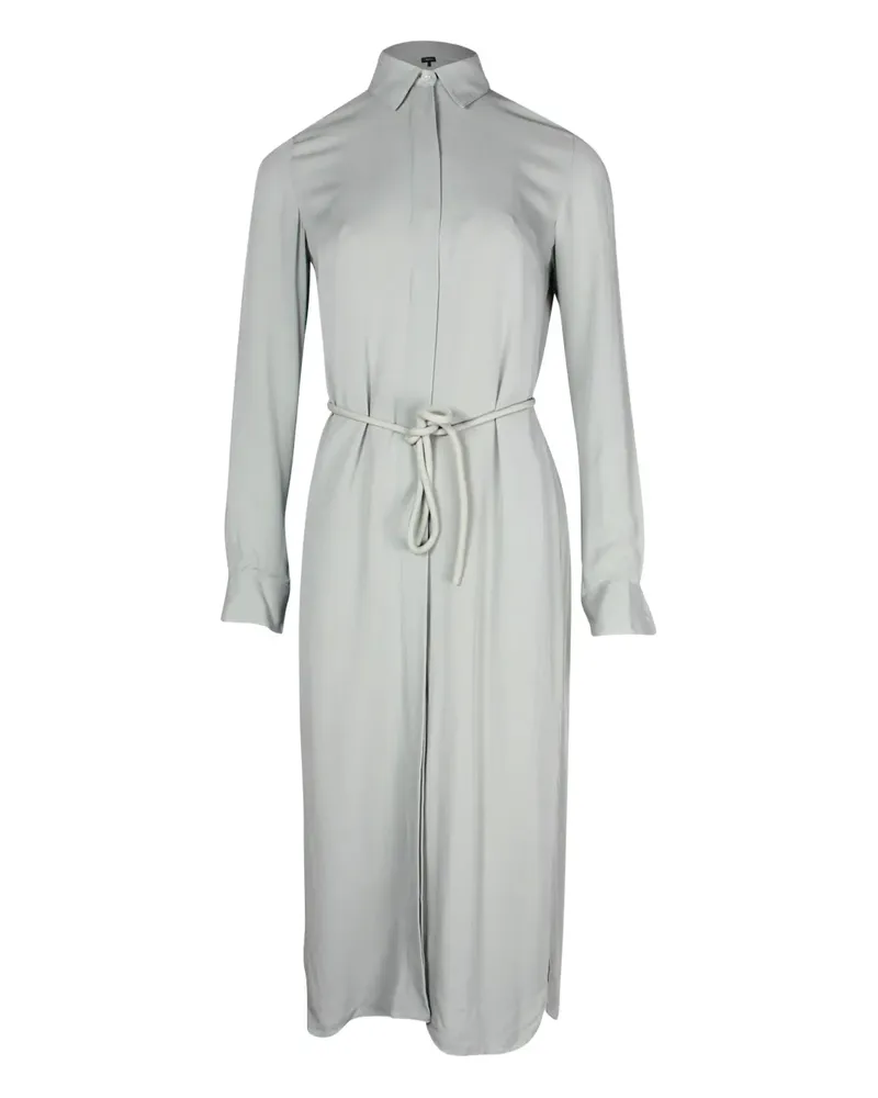Theory belted midi shirt dress - Grau Grau