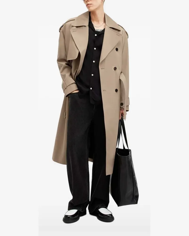 AllSaints Trenchcoat mit Gürtel - Nude Nude